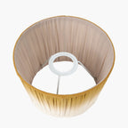 Scallop 20cm Mustard Ombre Soft Pleated Tapered Lampshade