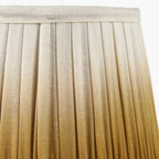 Scallop 20cm Mustard Ombre Soft Pleated Tapered Lampshade