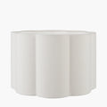 Bloom 35cm White Handloom Scalloped Cylinder Lampshade
