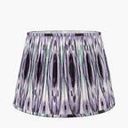 Izara 30cm Lilac Ikat Patterned Mushroom Pleat Tapered Lampshade