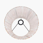 Izara 35cm Cinnamon Ikat Patterned Mushroom Pleat Tapered Lampshade