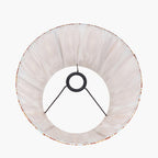 Izara 45cm Cinnamon Ikat Patterned Mushroom Pleat Tapered Lampshade
