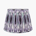 Izara 45cm Lilac Ikat Patterned Mushroom Pleat Tapered Lampshade