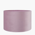 Rene 45cm Blush Velvet Cylinder Lampshade