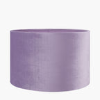 Rene 45cm Lilac Velvet Cylinder Lampshade