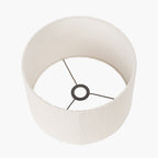 Rouen 50cm White Boucle Cylinder Lampshade