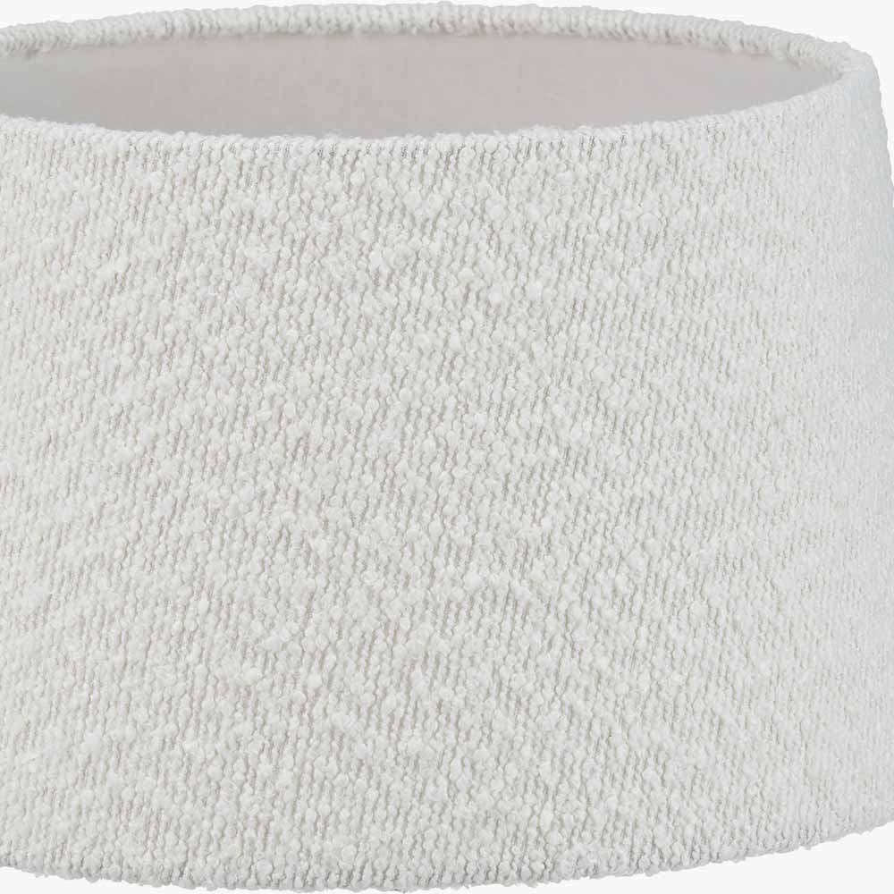 Martigues 30cm White Boucle Tapered Lampshade