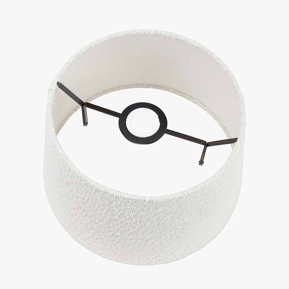 Martigues 35cm White Boucle Tapered Lampshade