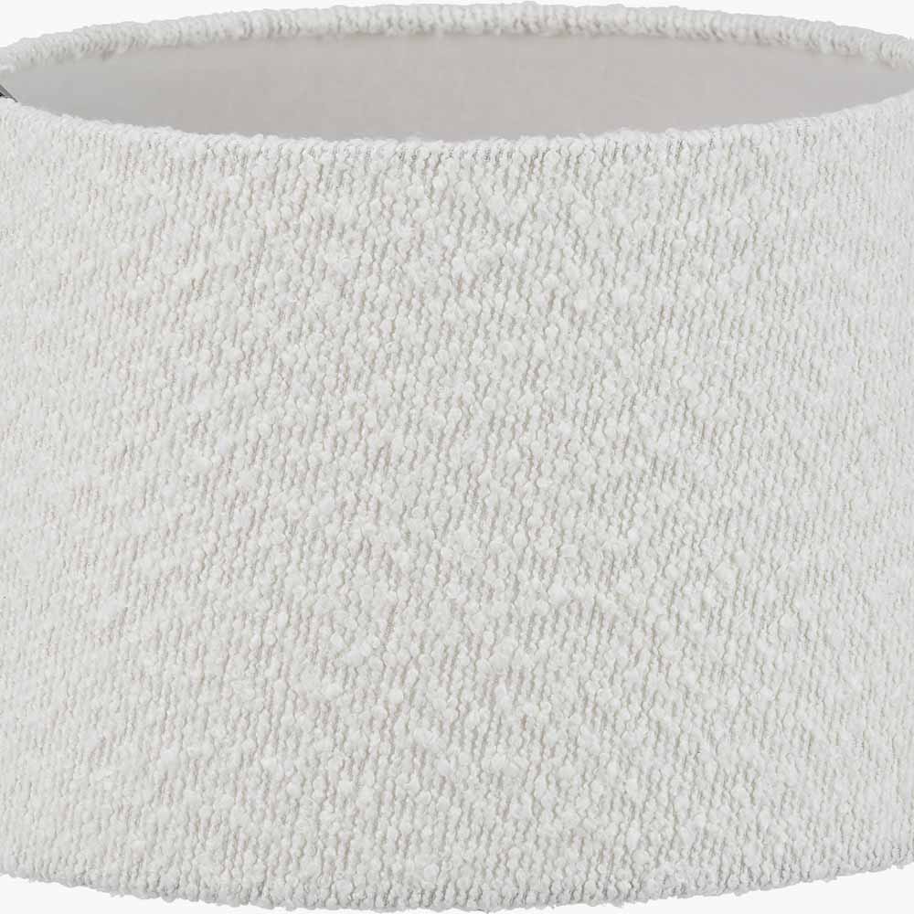 Martigues 35cm White Boucle Tapered Lampshade