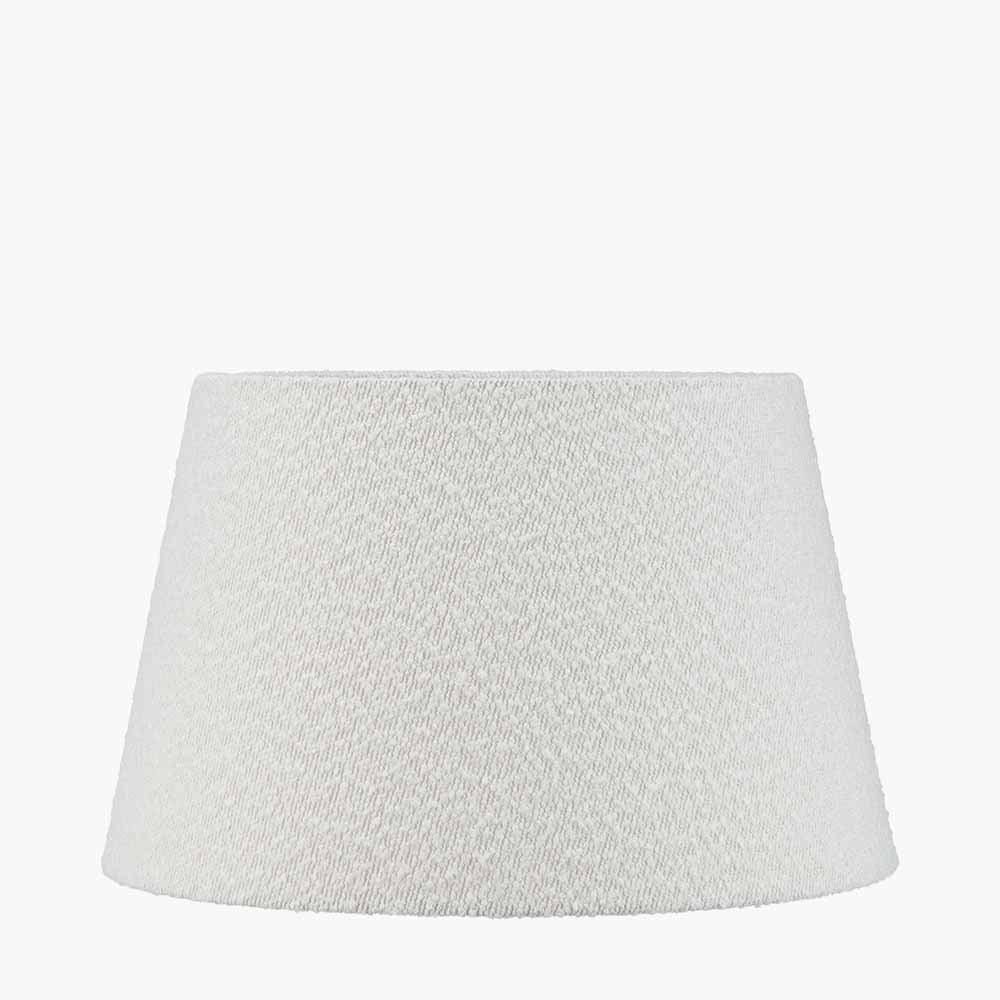 Martigues 40cm White Boucle Tapered Lampshade