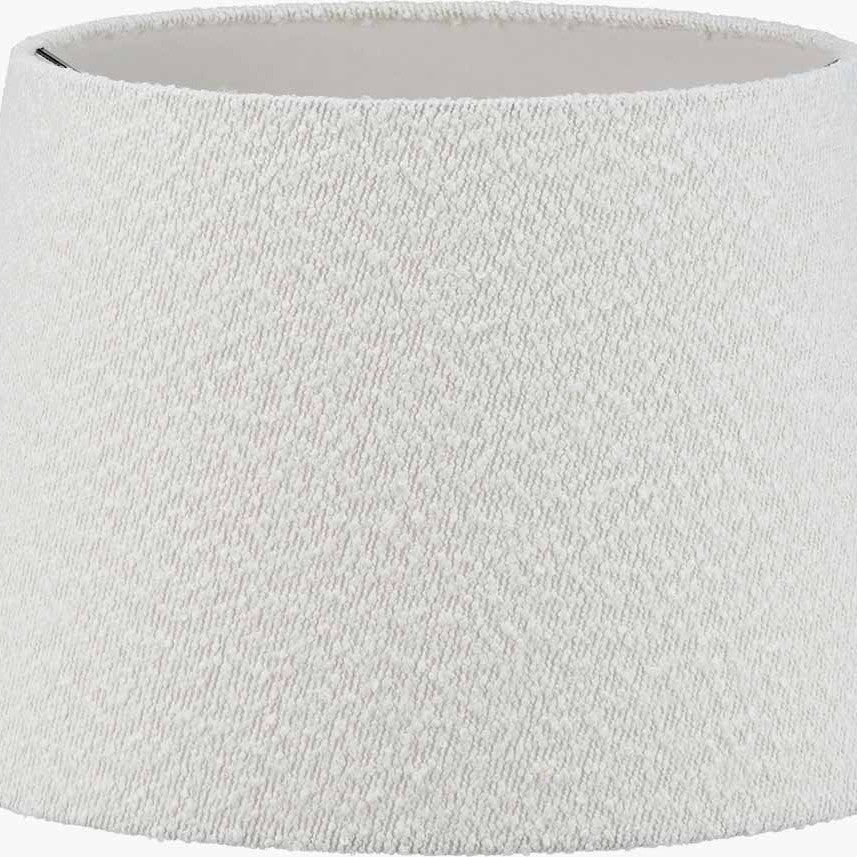 Martigues 45cm White Boucle Tapered Lampshade