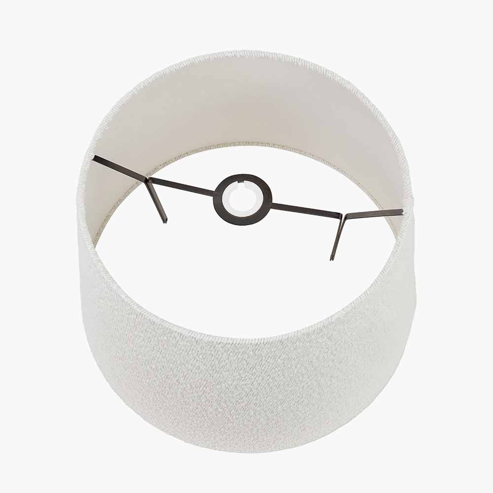 Martigues 50cm White Boucle Tapered Lampshade