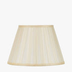 Maya 35cm Almond Silk Box Pleat Tapered Lampshade