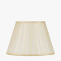 Maya 45cm Almond Silk Box Pleat Tapered Lampshade