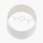 Lys 30cm White Self Lined Linen Tapered Lampshade