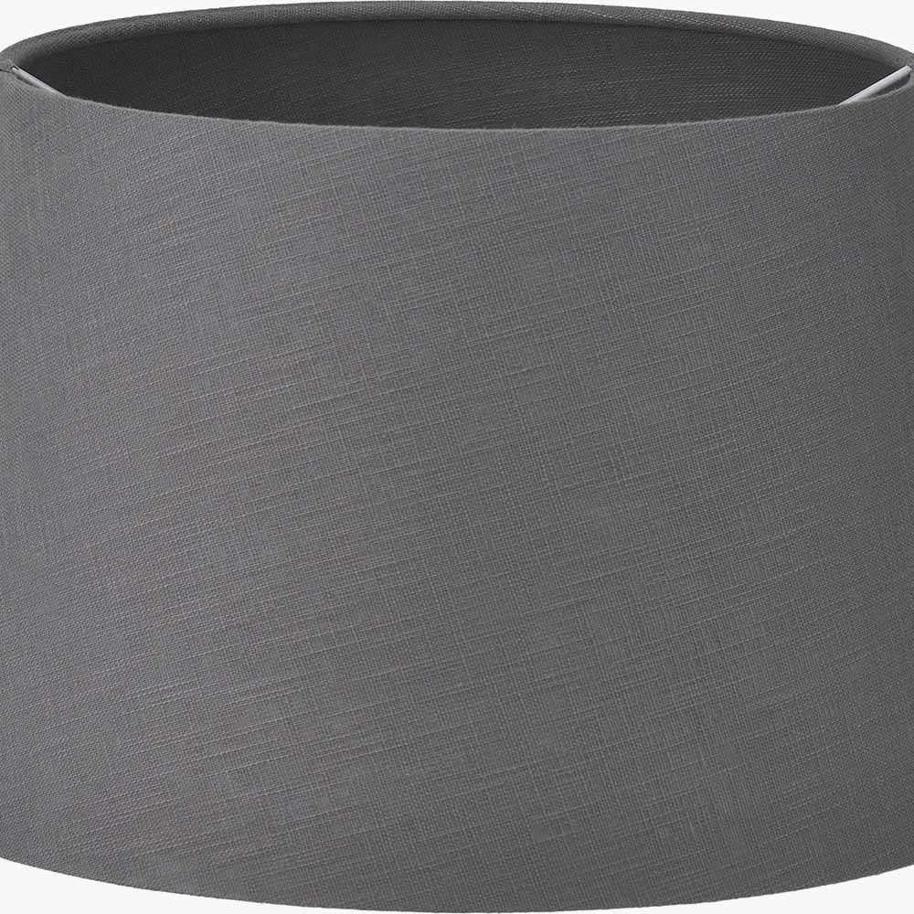 Lys 35cm Steel Grey Self Lined Linen Tapered Lampshade