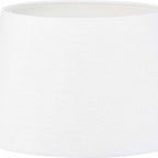 Lys 35cm White Self Lined Linen Tapered Lampshade
