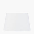 Lys 40cm White Self Lined Linen Tapered Lampshade