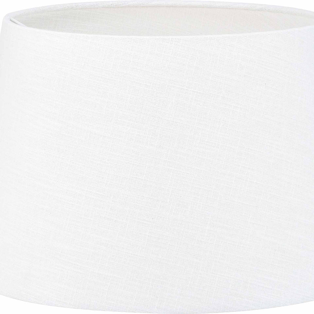 Lys 40cm White Self Lined Linen Tapered Lampshade