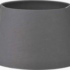 Lys 45cm Steel Grey Self Lined Linen Tapered Lampshade