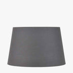Lys 50cm Steel Grey Self Lined Linen Tapered Lampshade