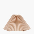 Amelia 35cm Natural Linen Hard Pleat Tapered Lampshade