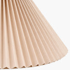 Amelia 35cm Natural Linen Hard Pleat Tapered Lampshade