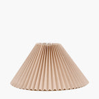 Amelia 40cm Natural Linen Hard Pleat Tapered Lampshade