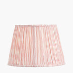 Thiago 45cm Cinnamon Stripe Mushroom Pleat Tapered Lampshade