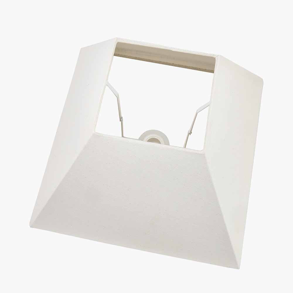 Pyramid 35cm Cream Cotton Tapered Square Lampshade