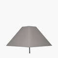 Pyramid 30cm Steel Grey Cotton Tapered Square Lampshade