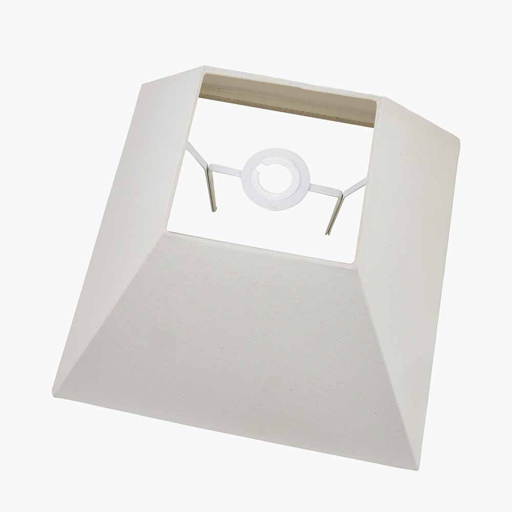 Pyramid 48cm Cream Cotton Tapered Square Lampshade