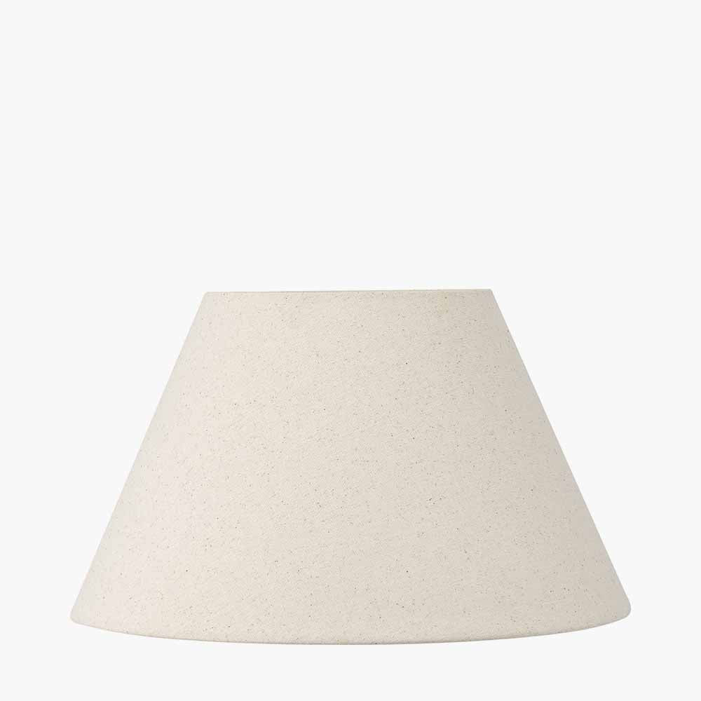 Seychelles 40cm Cream Slubby Cotton Empire Lampshade