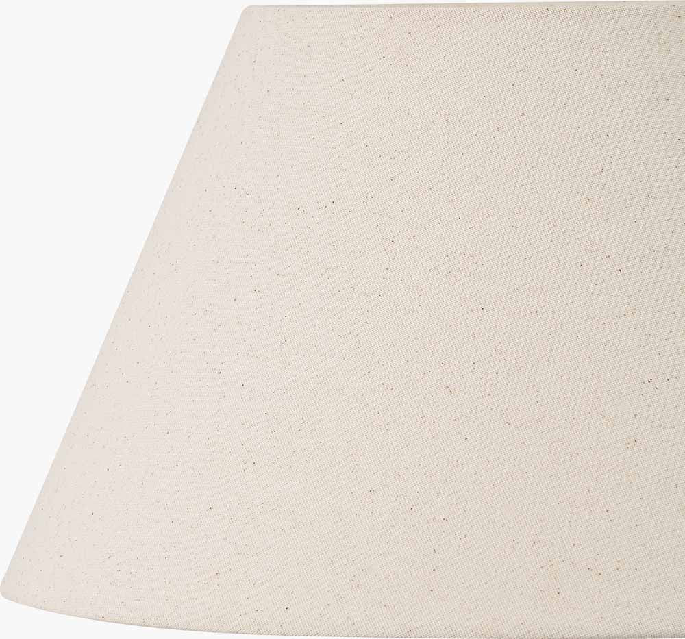 Seychelles 40cm Cream Slubby Cotton Empire Lampshade