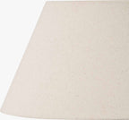 Seychelles 40cm Cream Slubby Cotton Empire Lampshade