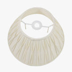 Garbo 40cm Cream Silk Mix Pinch Pleat Tapered Lampshade