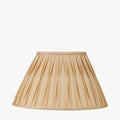Garbo 50cm Gold Silk Mix Pinch Pleat Tapered Lampshade