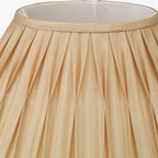 Garbo 50cm Gold Silk Mix Pinch Pleat Tapered Lampshade