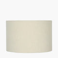Lino 40cm Cream Self Lined Linen Cylinder Lampshade