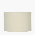Lino 25cm Cream Self Lined Linen Cylinder Lampshade