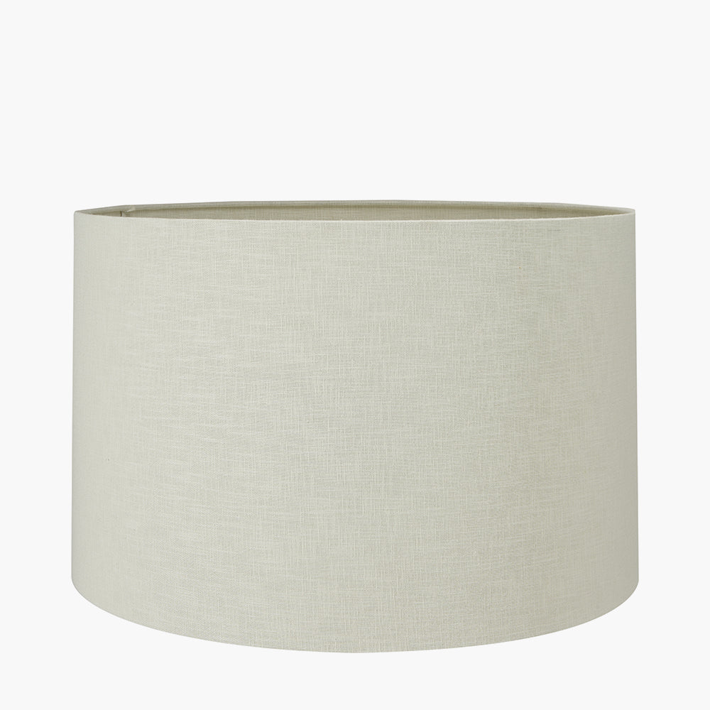 Lino 30cm Cream Self Lined Linen Cylinder Lampshade