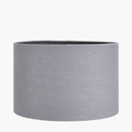 Lino 30cm Steel Grey Self Lined Linen Cylinder Lampshade