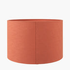 Lino 35cm Cinnamon Self Lined Linen Cylinder Lampshade