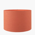 Lino 45cm Cinnamon Self Lined Linen Cylinder Lampshade