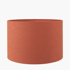 Lino 45cm Cinnamon Self Lined Linen Cylinder Lampshade
