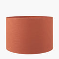 Lino 50cm Cinnamon Self Lined Linen Cylinder Lampshade