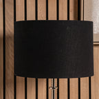 Lino 35cm Black Self Lined Linen Cylinder Lampshade