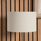 Lino 50cm Cream Self Lined Linen Cylinder Lampshade