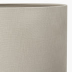 Lino 45cm Grey Self Lined Linen Cylinder Lampshade