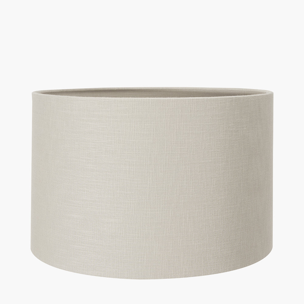 Lino 25cm Grey Self Lined Linen Cylinder Lampshade
